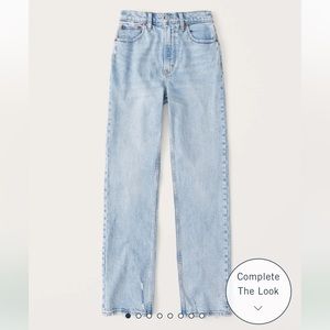 Abercrombie Ultra High Rise 90s Straight Jeans